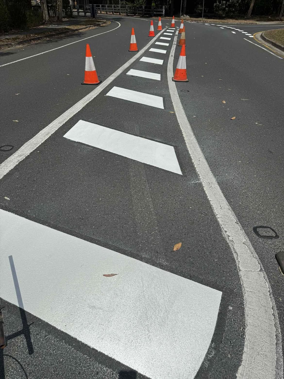 Road line marking