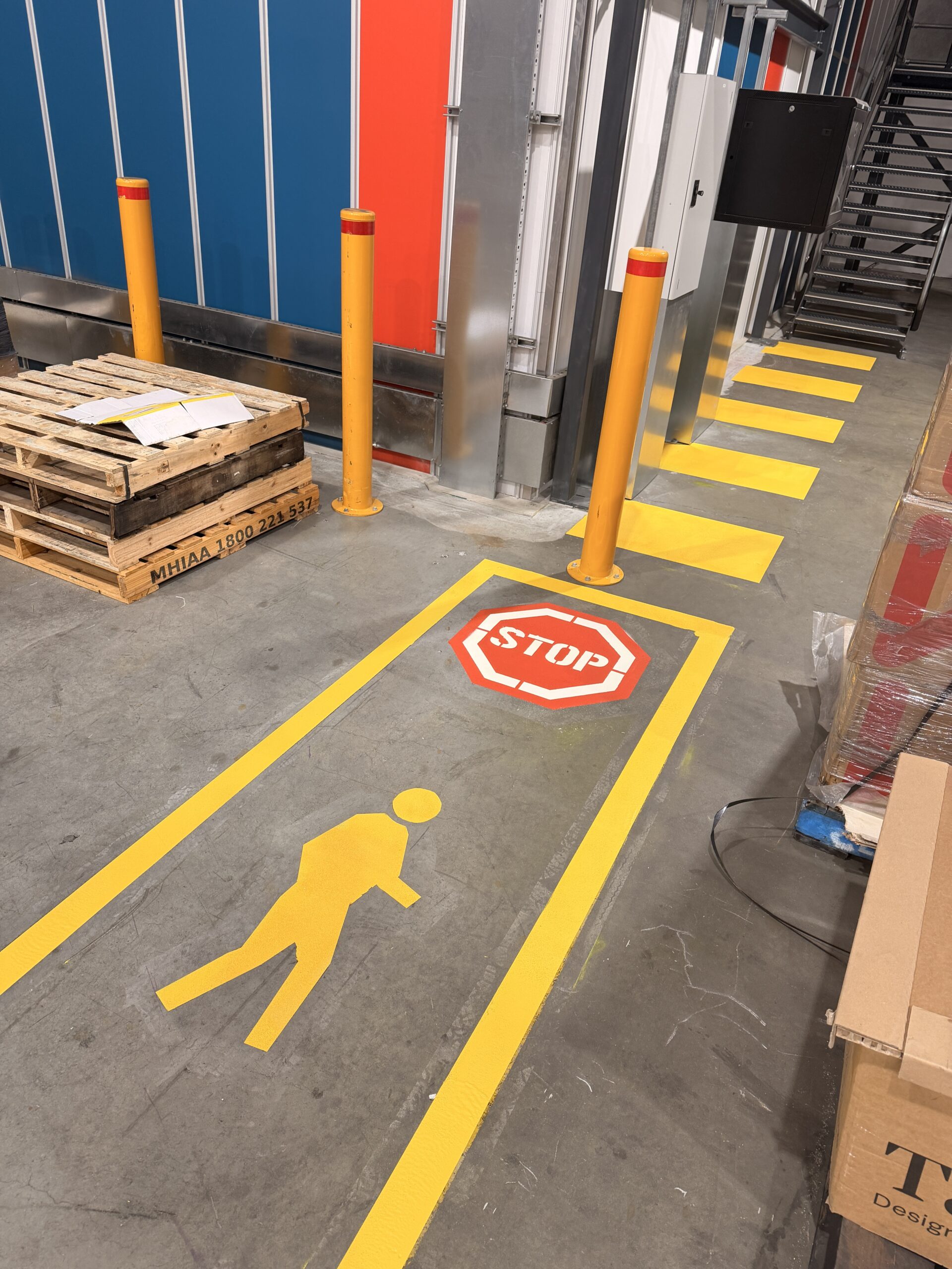 Industrial line marking